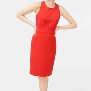 J Crew Red Sheath Dress
